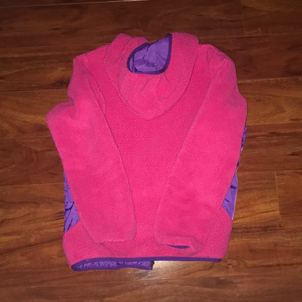 Big Girls North Face Sherpa Reversible Jacket - Picture 4 of 5